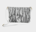 Womens Molten Silver Vegan Crossbody Bag