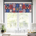 4th of July Pattern Short Window Valance Curtain 60" x 18"（Made in USA）