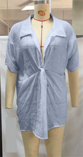 Beach Cover up Shirt Loose Beach Sun Protection Clothing Cardigan Vacation Beach Beach Cover up