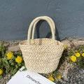 Fresh Straw Bag Portable Cute Woven Bag Small Clutch Korean Small Basket Women Bag