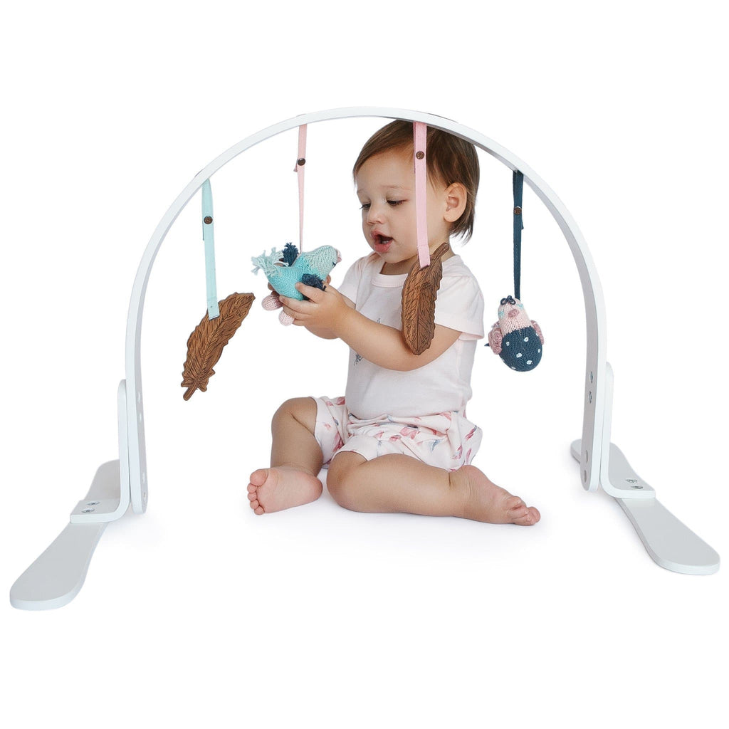 play gym | feather - white