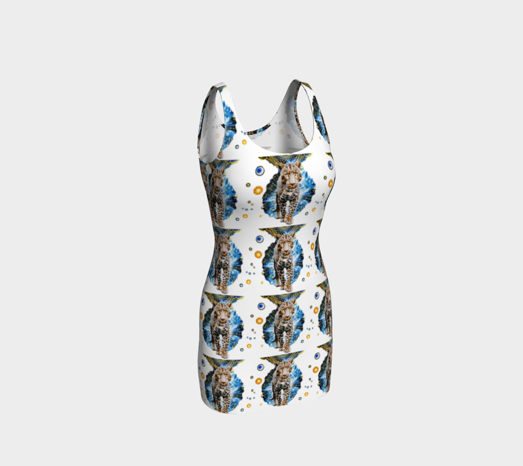 Leopard the Center of the Universe Mini Dress