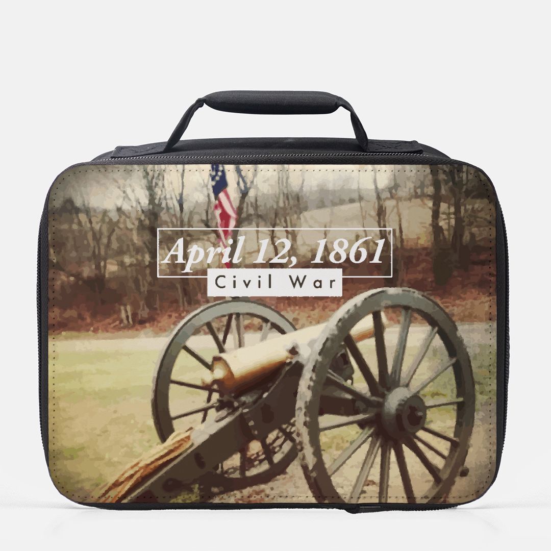 Civil War Reproduction Cannon Small Insulated Lunch Box