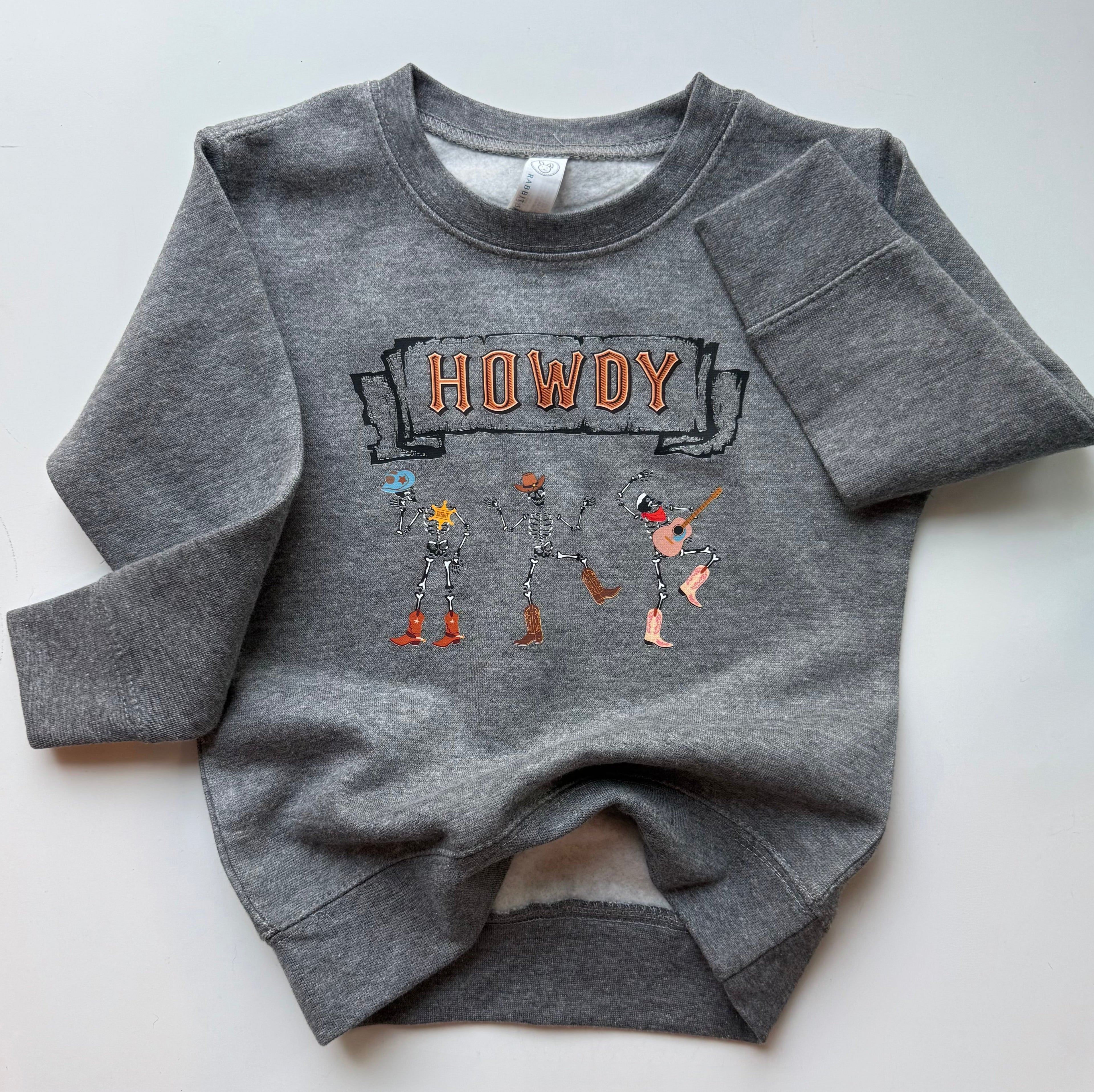 Youth/Toddler Howdy Skeleton Crewneck