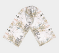 Elegant Antique Bride Pattern Long Scarf