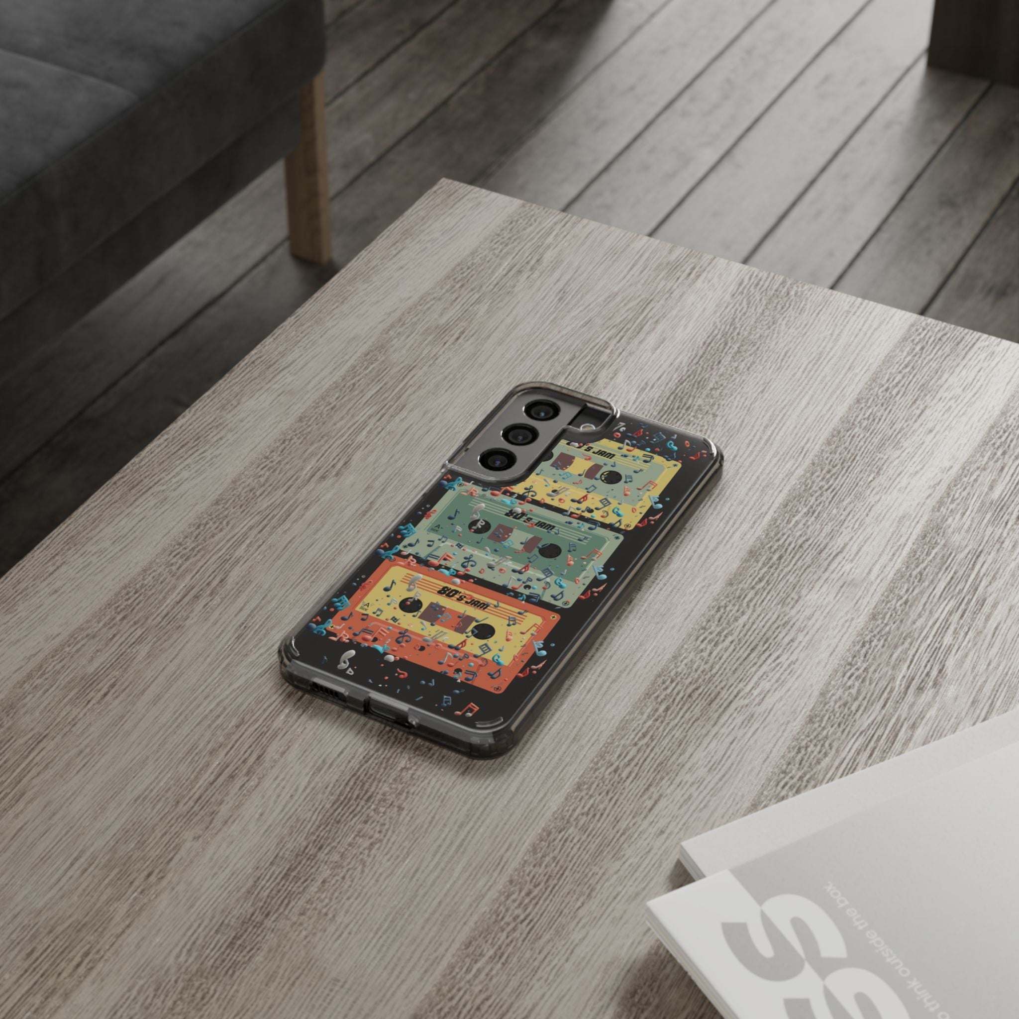 80's Jam Cassette Tapes Clear Mobile Phone Case