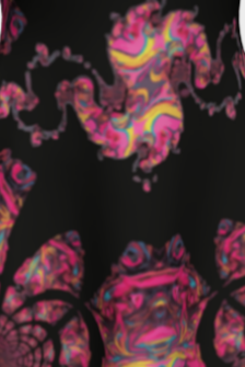 Pink Paisley Design Short Flared Dress