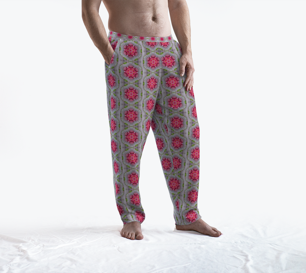 Silver and Pink Star Pattern Lounge Pants