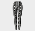 Betty Boop Design Striped Black Leggings