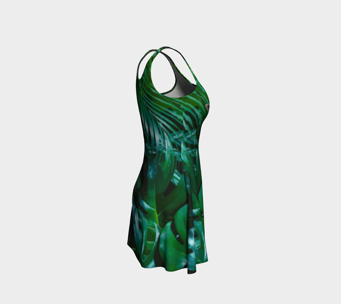 Women's Tall Giraffe Short Flared Dress