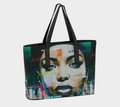 Beautiful Confident Woman Vegan Leather Tote Bag