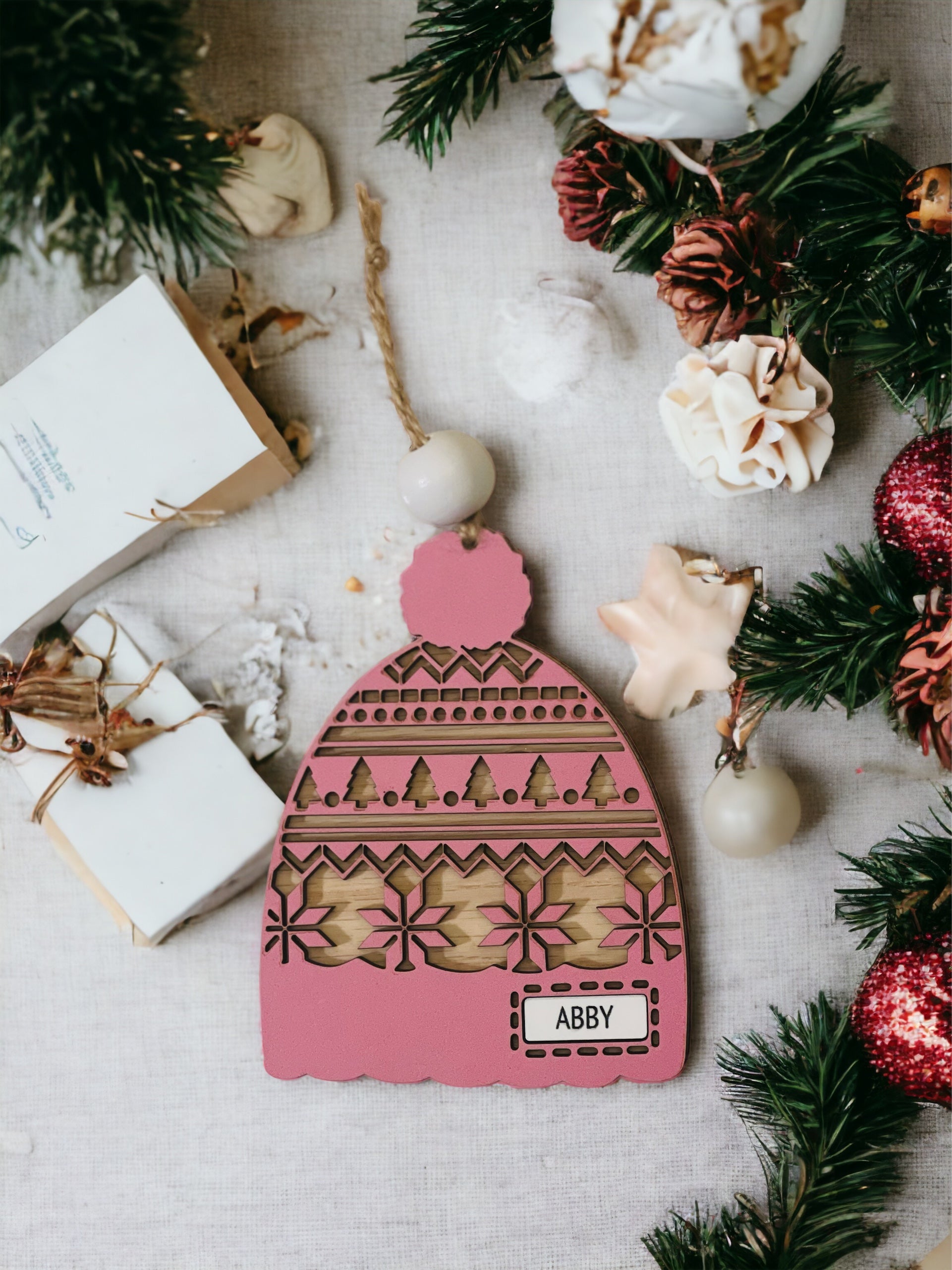 Personalized Beanie Ornament