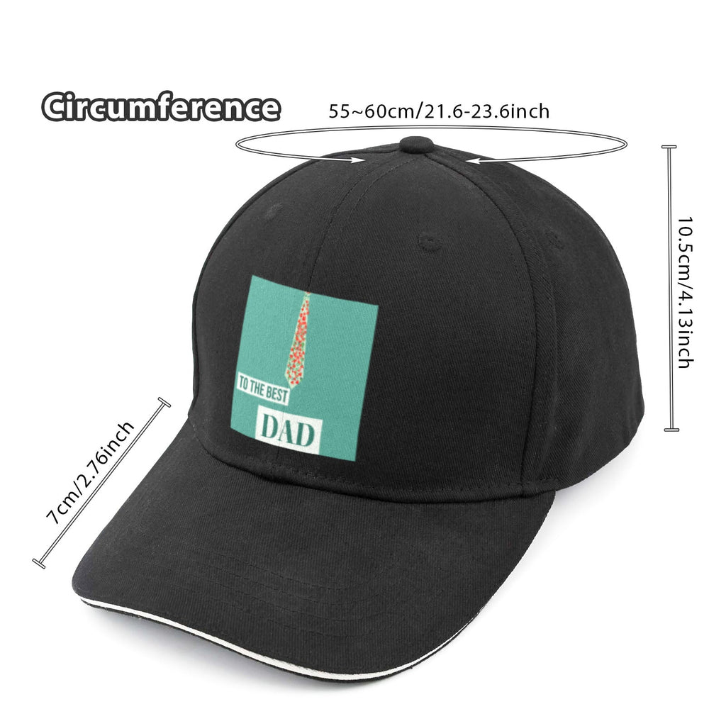Best Dad Ever Polka Dots Sandwich Peak Cap (Made in USA)
