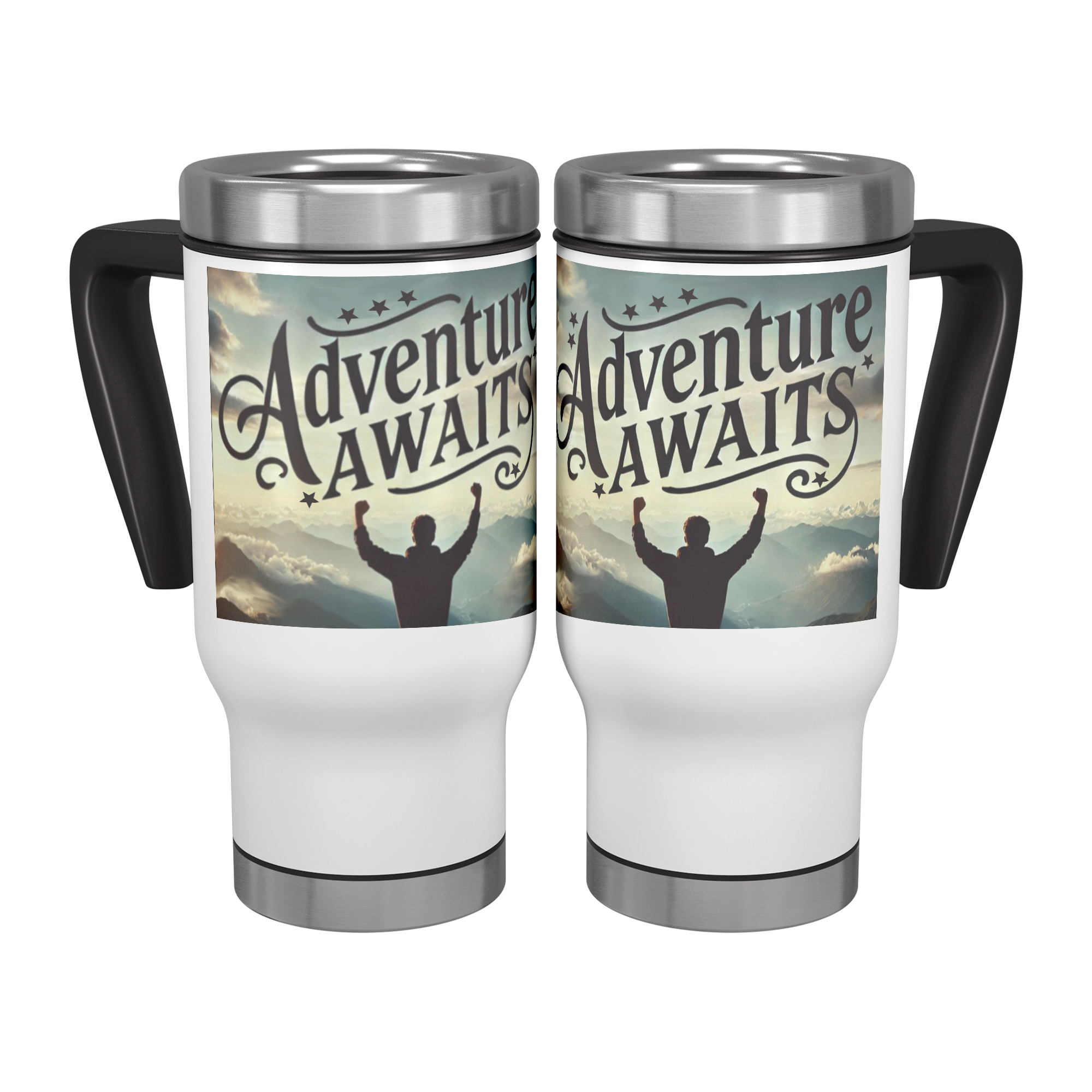 Adventure Awaits Graduation 14 oz Stainless Steel Travel Mug