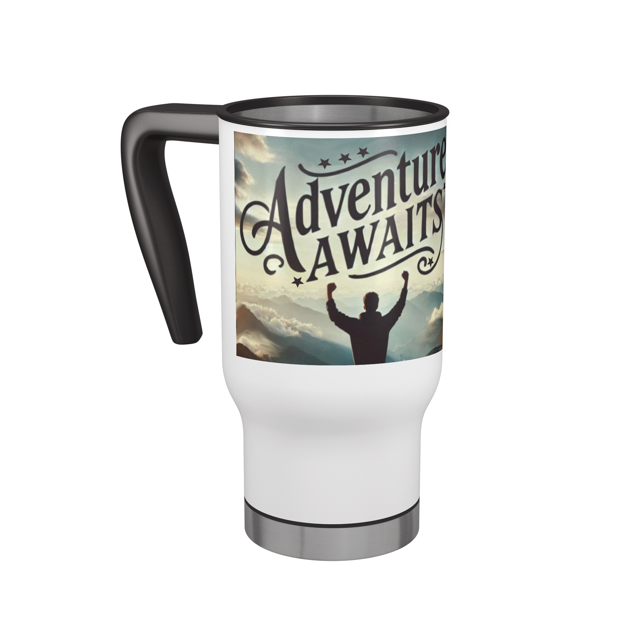 Adventure Awaits Graduation 14 oz Stainless Steel Travel Mug