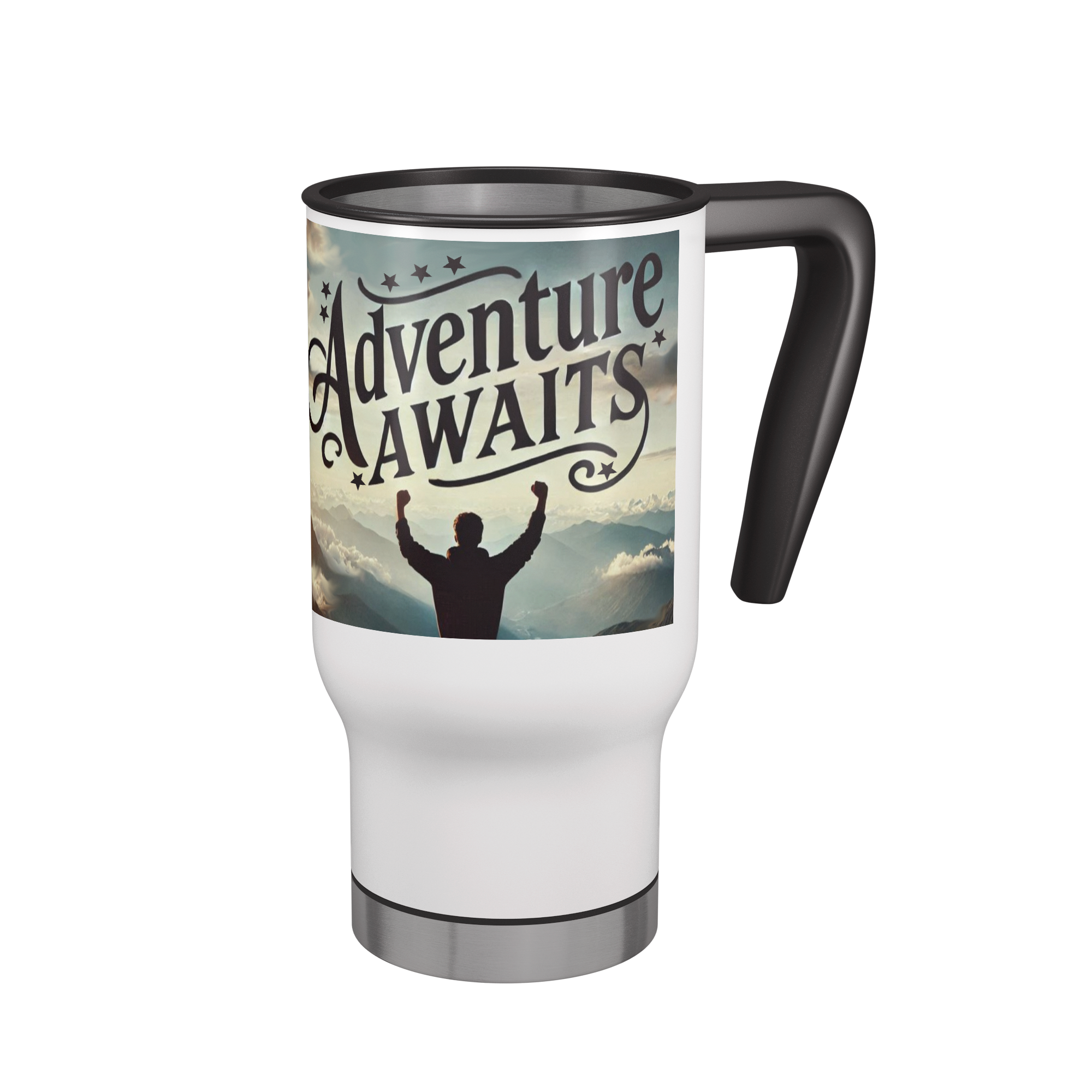 Adventure Awaits Graduation 14 oz Stainless Steel Travel Mug