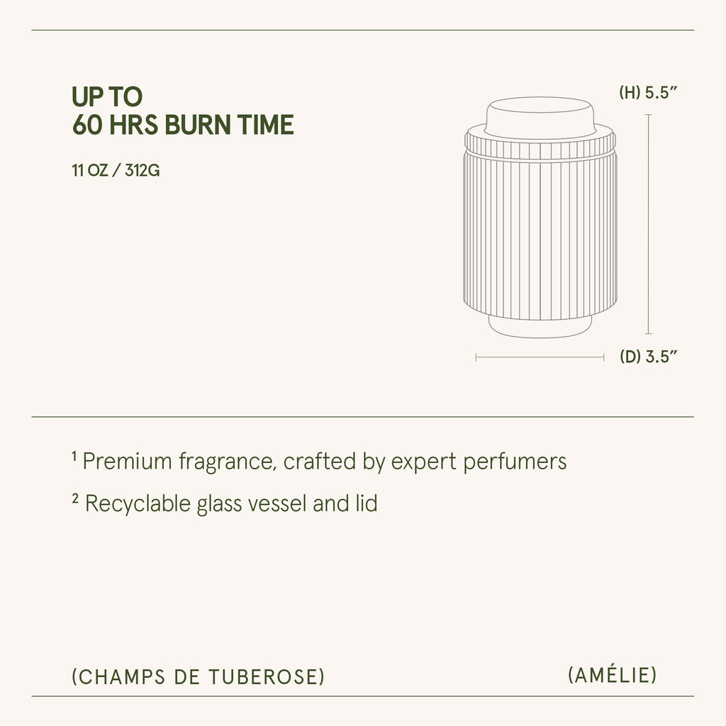 Amélie –  Champs de Tuberose Candle