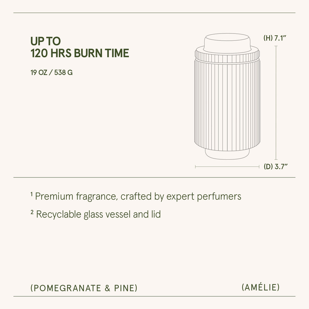 Amélie – Pomegranate & Pine Candle