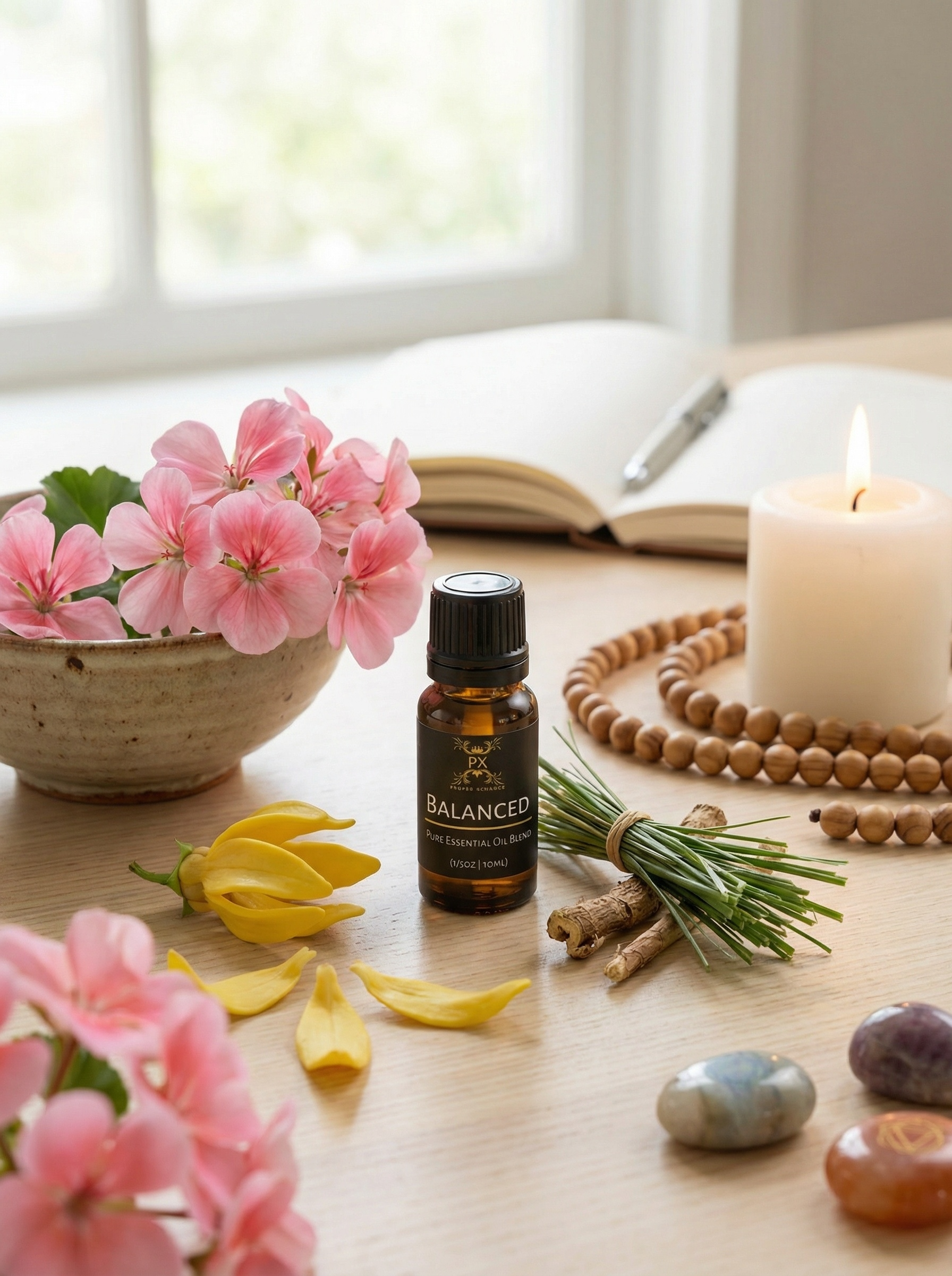 Balanced Essential Oil Blend – Focus, Calm & Emotional Wellness