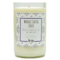 Whole Lotta Love scented 12 oz. soy candle in upcycled wine bottle - FKA Beautiful Day