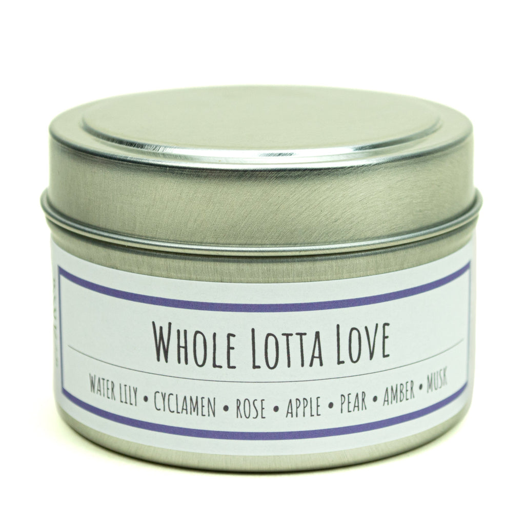 Whole Lotta Love scented 3 oz. soy candle in travel tin - FKA Beautiful Day
