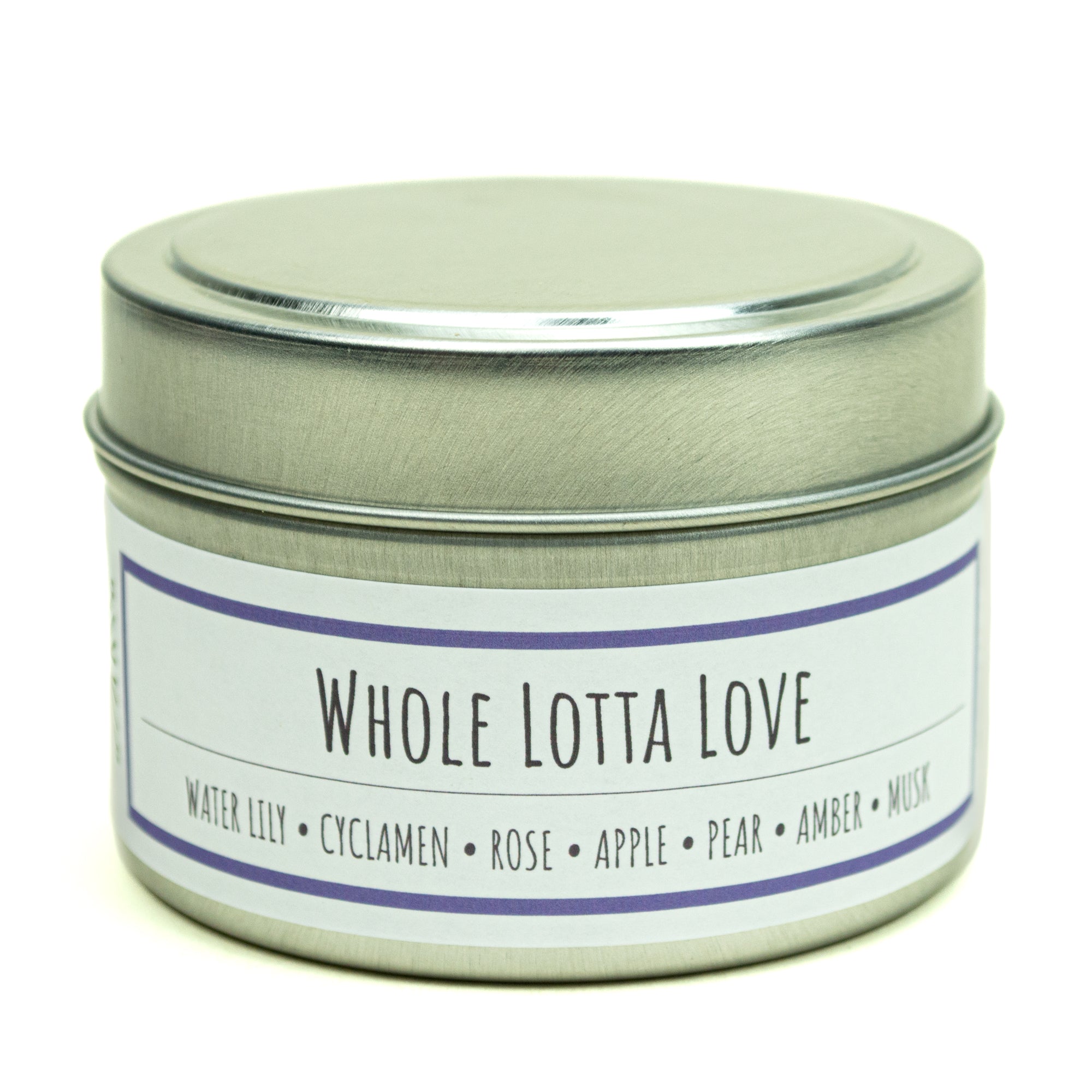Whole Lotta Love scented 3 oz. soy candle in travel tin - FKA Beautiful Day