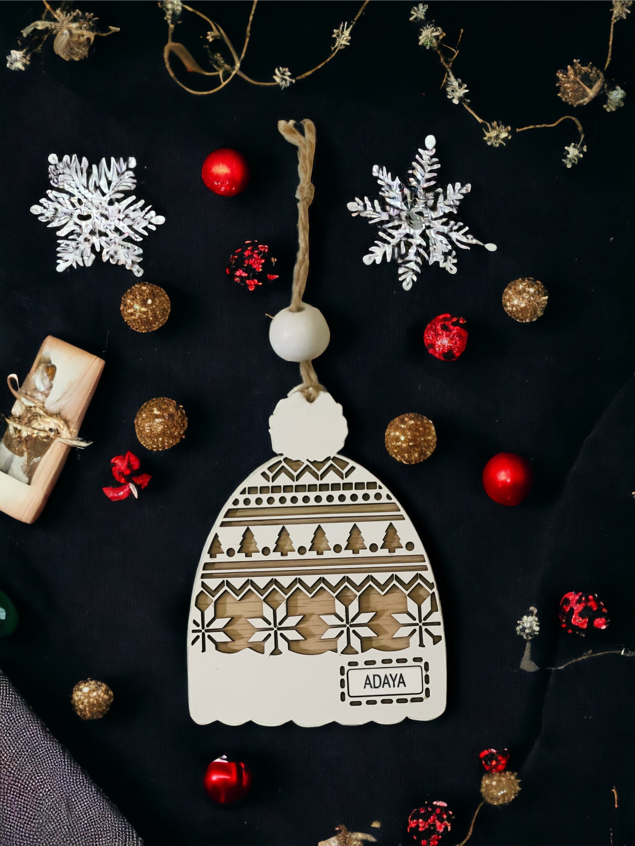 Personalized Beanie Ornament