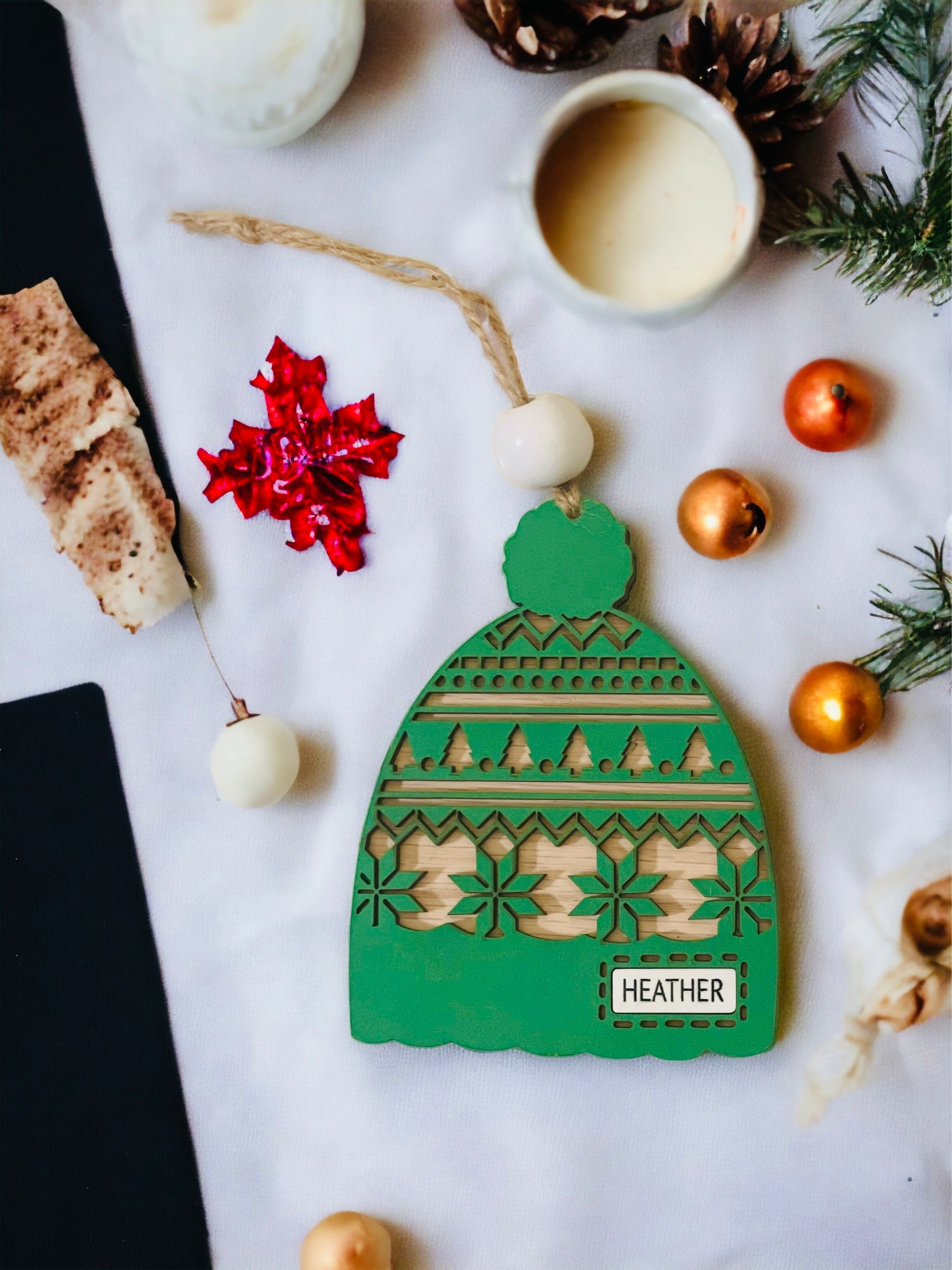 Personalized Beanie Ornament