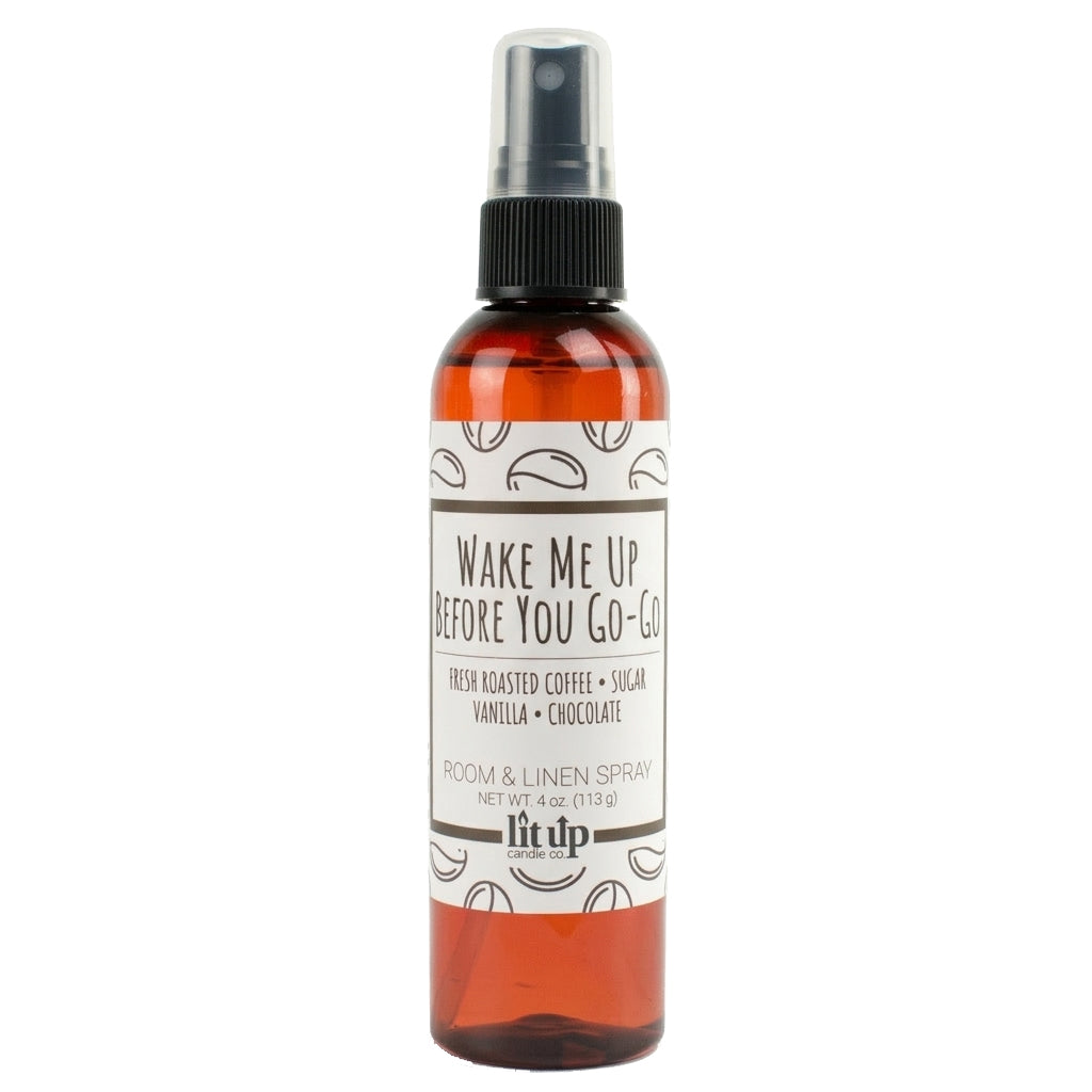 Wake Me Up Before You Go-Go scented 4 oz. room & linen spray - FKA Black Coffee