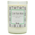 Clear Your Mind scented 12 oz. soy candle in upcycled wine bottle - FKA Eucalyptus Spearmint