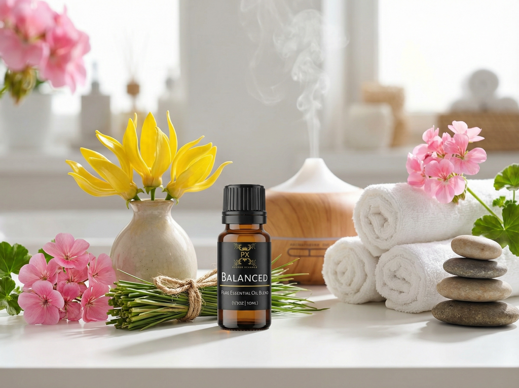 Balanced Essential Oil Blend – Focus, Calm & Emotional Wellness