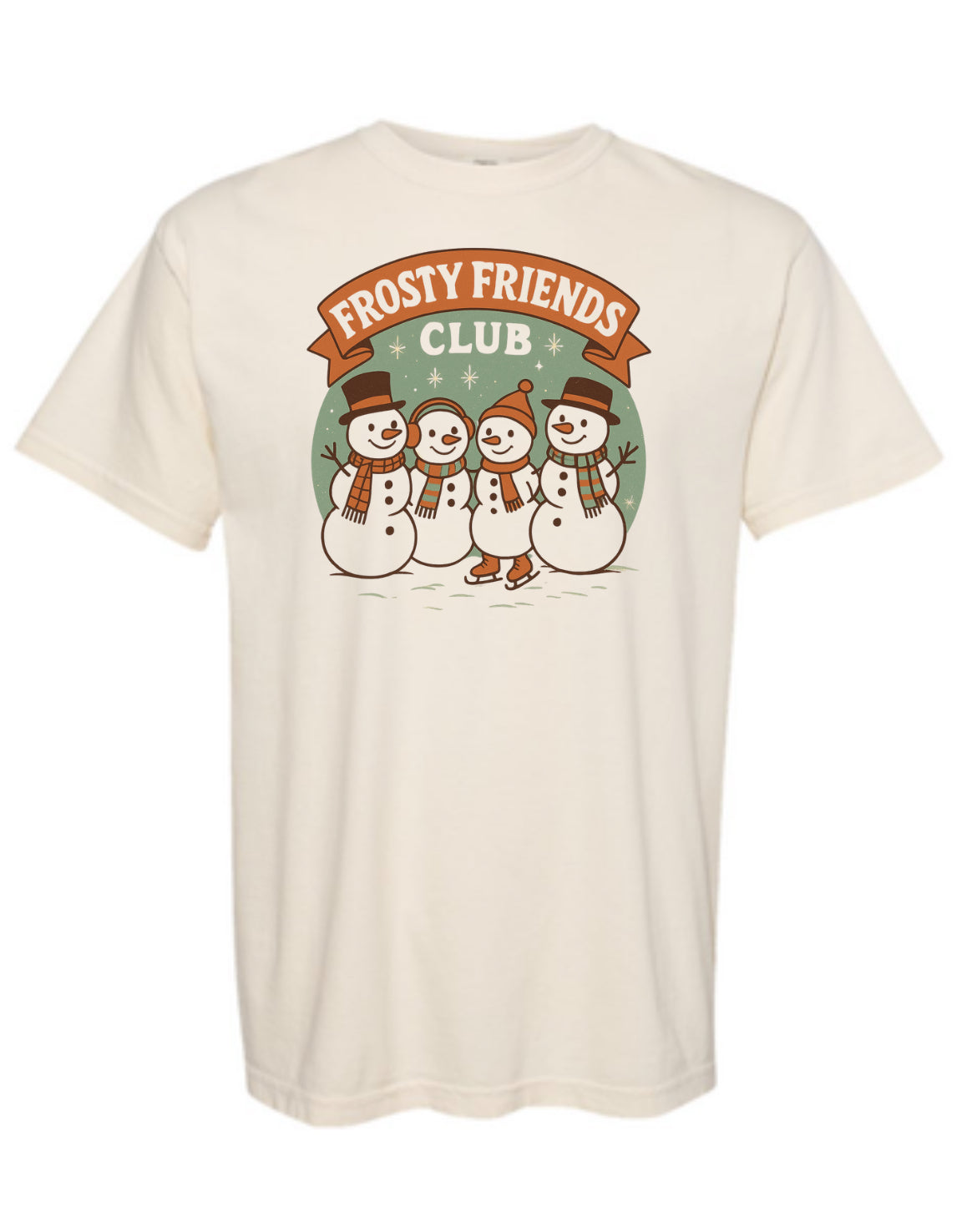 Frosty Friends Club Crewneck – Retro Christmas Snowman Sweatshirt