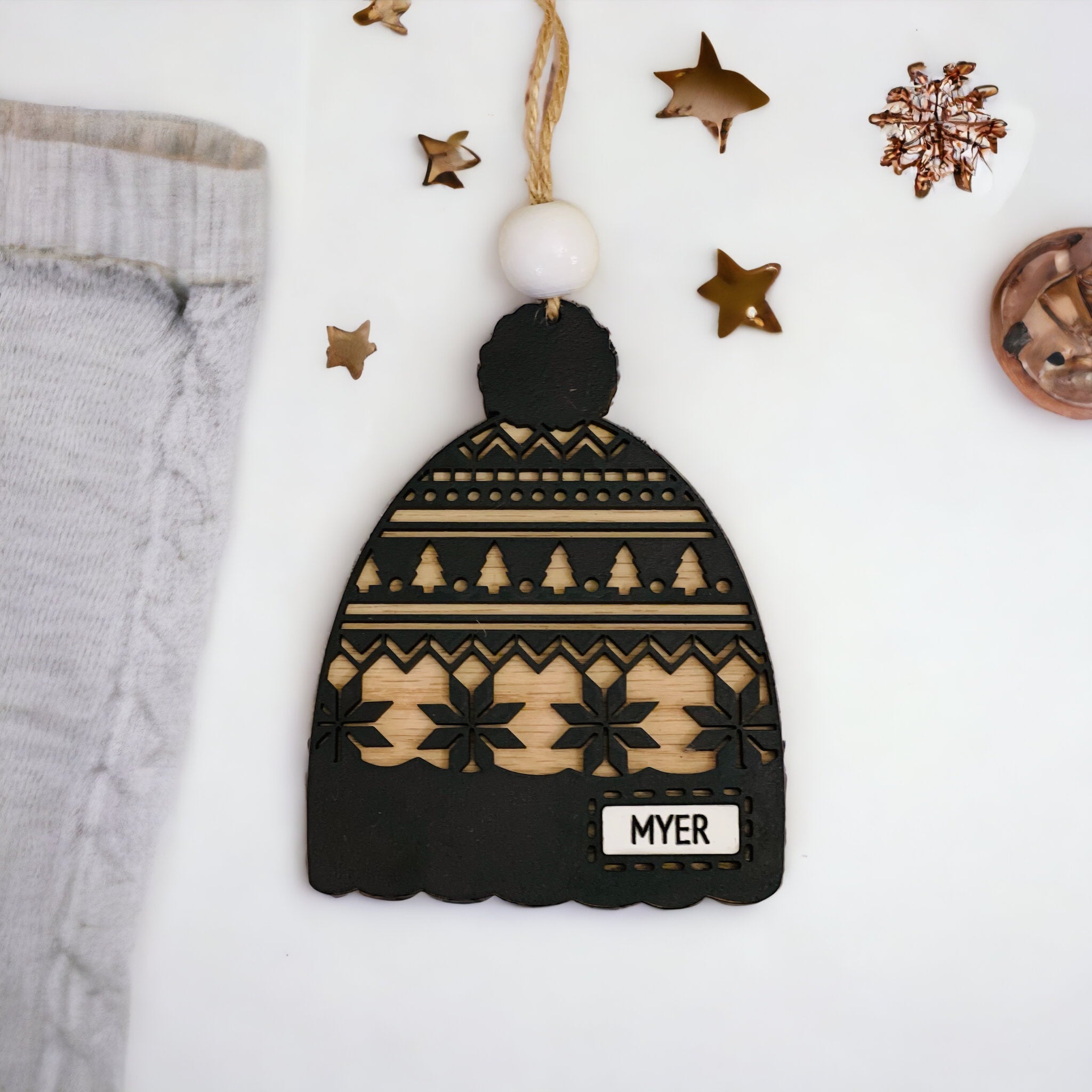 Personalized Beanie Ornament