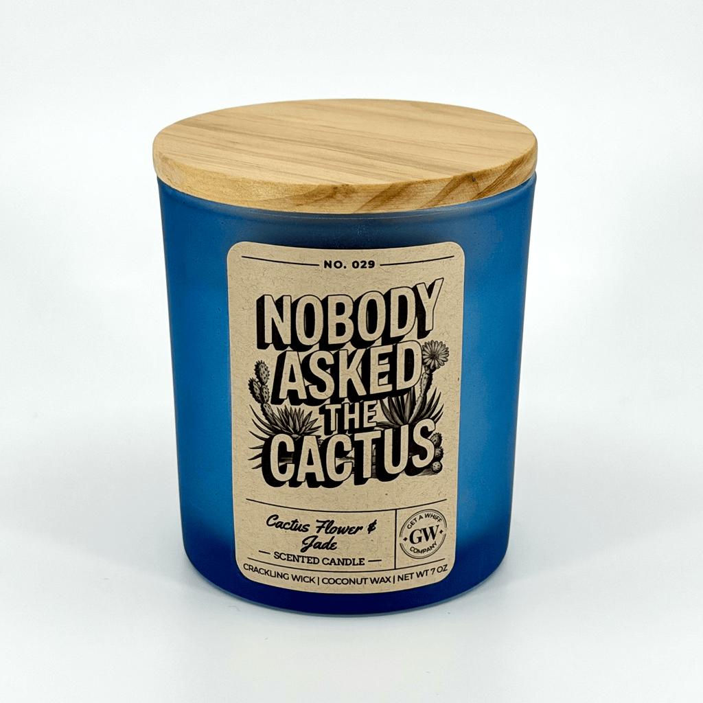 Nobody Asked the Cactus — Cactus Flower & Jade Candle