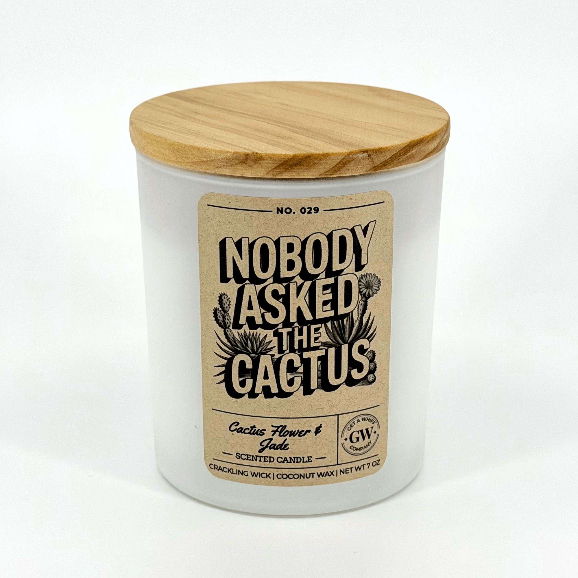 Nobody Asked the Cactus — Cactus Flower & Jade Candle