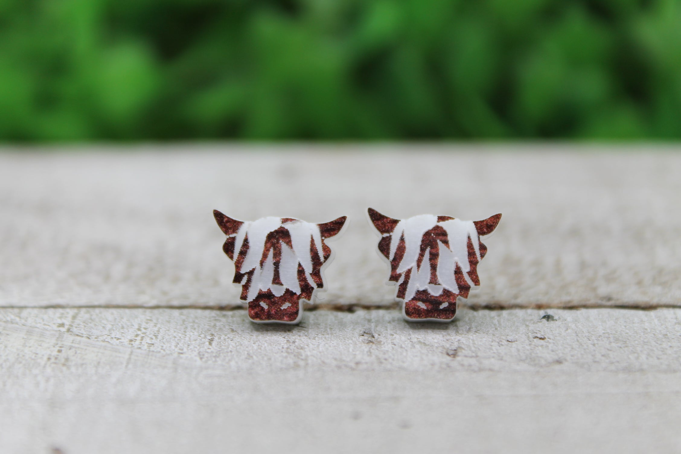 Highland Cow Stud Earrings