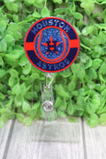 Houston Astros Baseball Circle Badge/ID Holder Reel