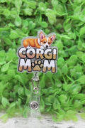 Corgi Mom Badge Reel