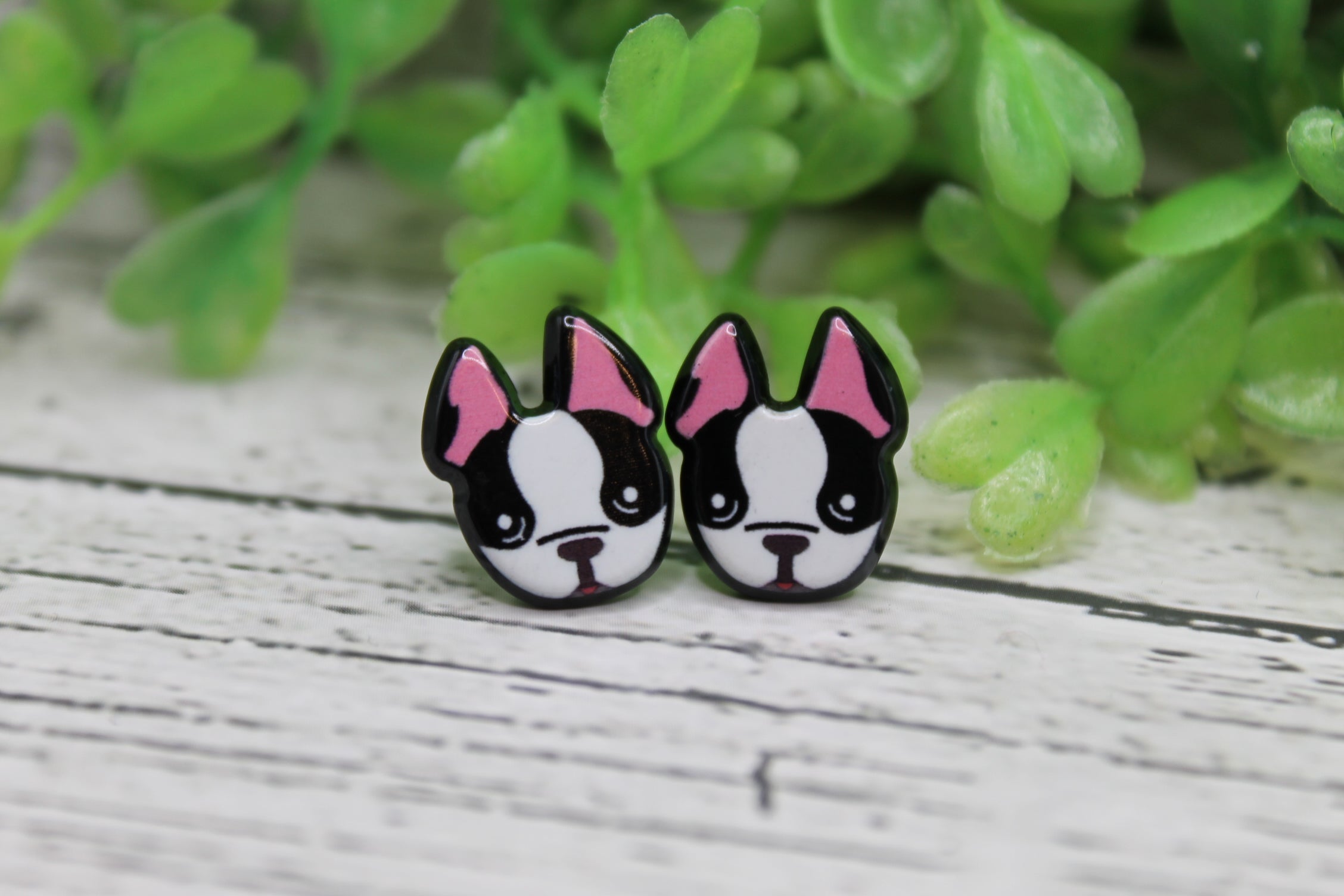 Frenchie Dog Stud Earrings