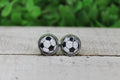 Soccer Ball Stud Earrings
