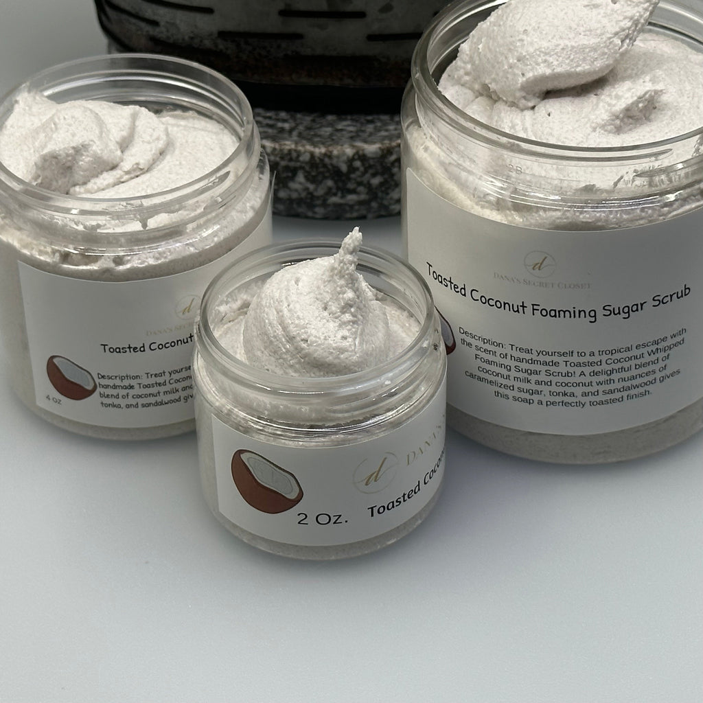 Toasted Coconut Foaming Sugar Scrubs