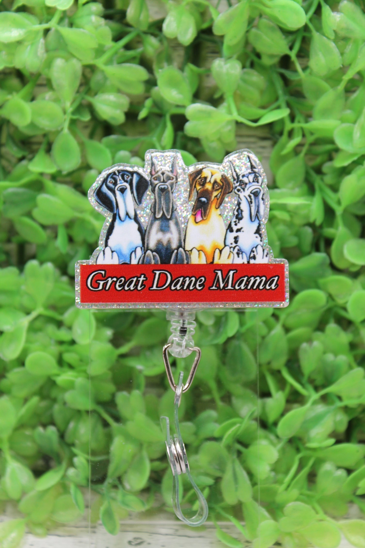 Great Dane Mama Badge Reel