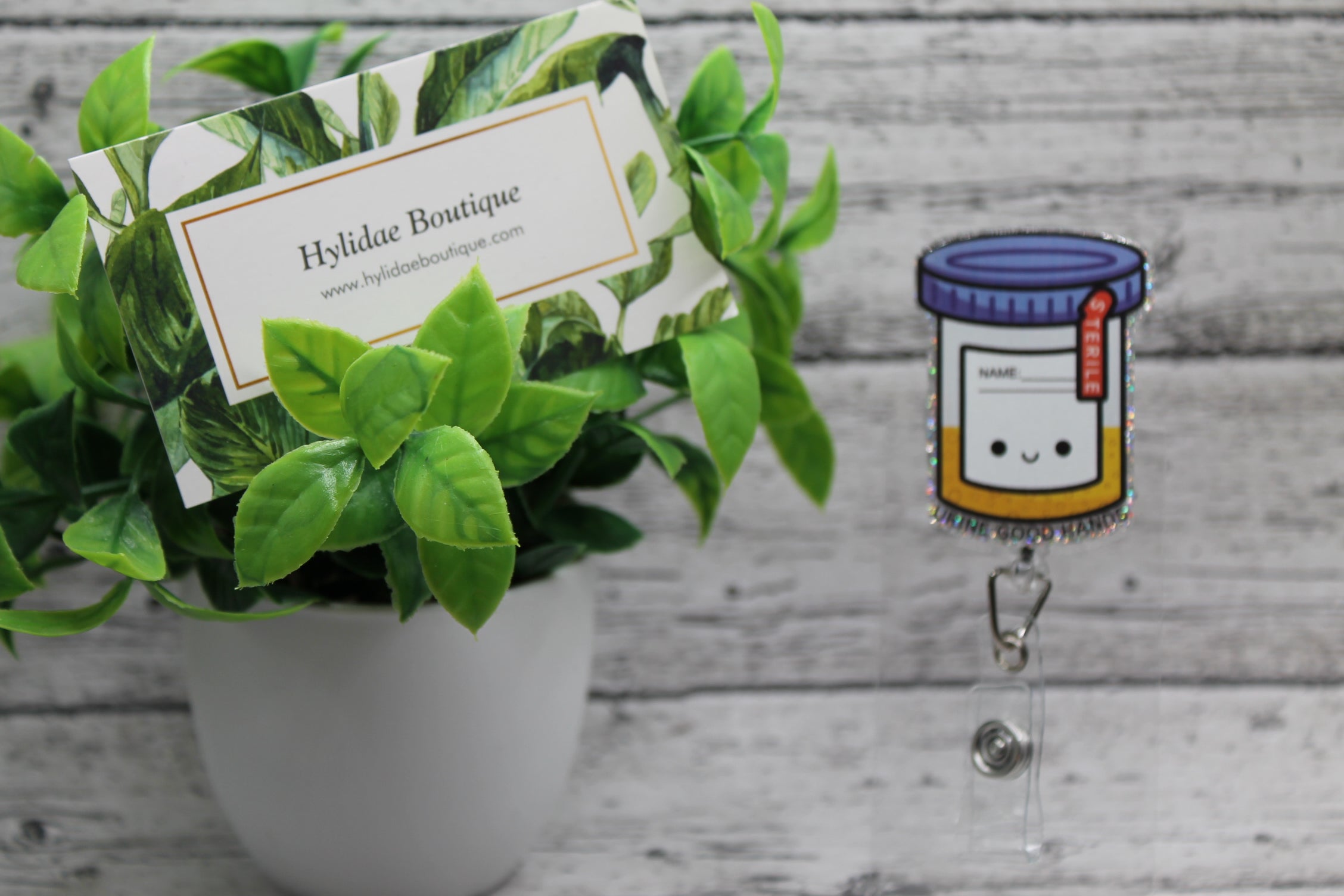 Urine in Good Hands Badge Reel