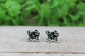 Texas Checkered Stud Earrings