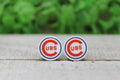 Chicago Cubs Stud Earrings