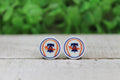 Phillies Baseball Stud Earrings