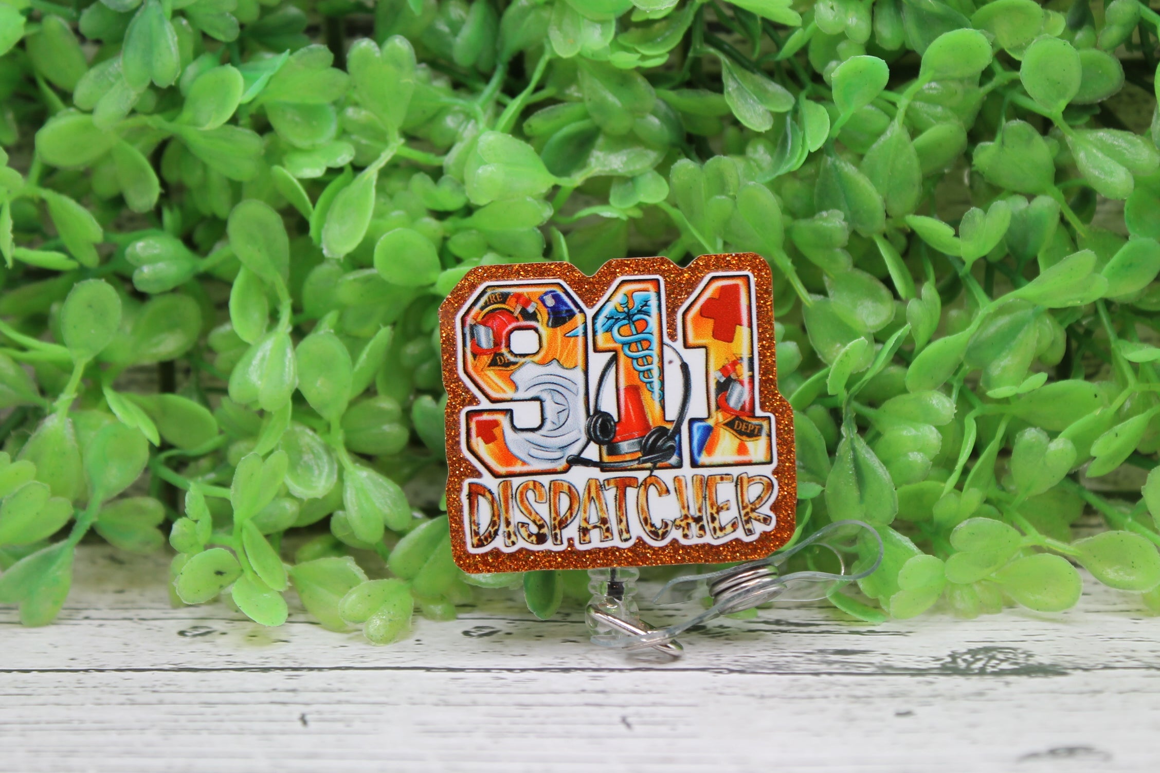 911 Dispatcher Badge Reel