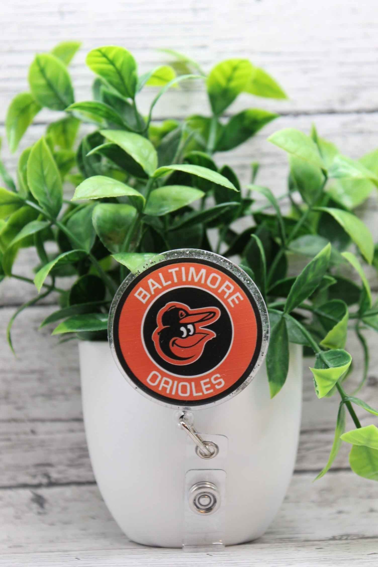 Baltimore Orioles Baseball Circle Badge Reel