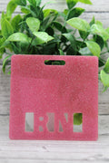 RN Pink Glitter Badge Buddy