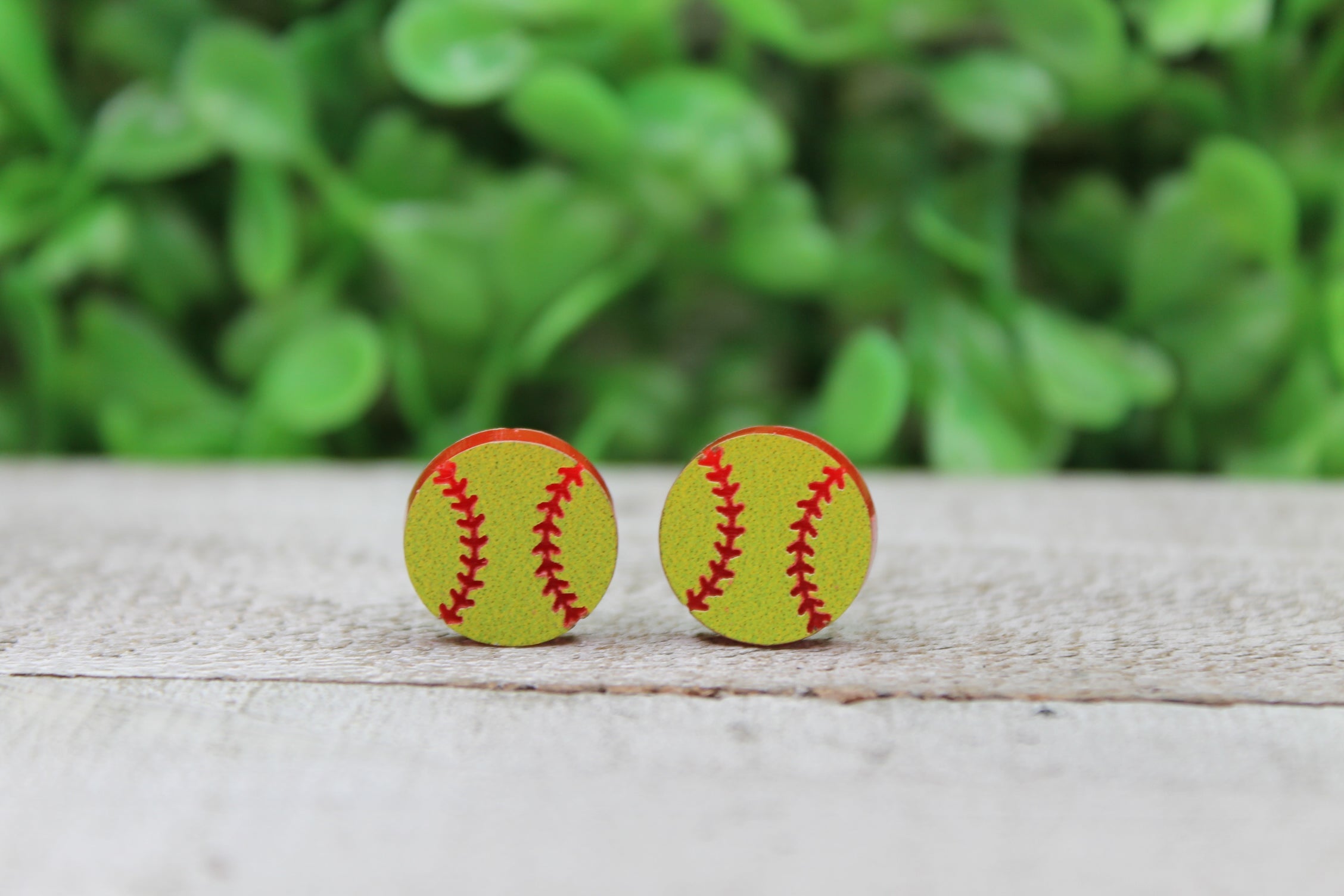 Softball Stud Earrings